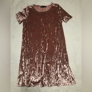 Pink Velvet Dress